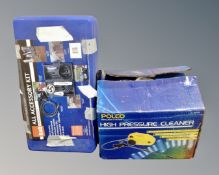 Two boxed pressure washers