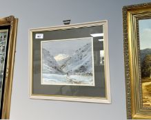 Michael Crawley (British contemporary) : Deepdale, watercolour, 22cm by 18cm.