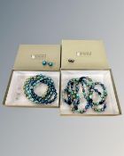 An Honora pearl necklace with silver clasp,