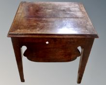 A George III mahogany commode.
