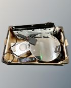 A box containing LG blu-ray player with remote,