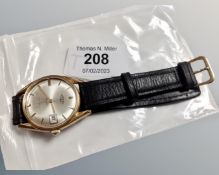 A Gentleman's gold plated Incabloc Rotary wristwatch