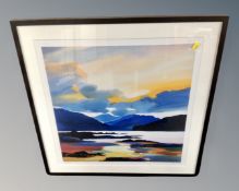 After Pam Carter : Colour in the sound, limited edition colour print, signed in pencil 315/850,