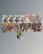 A group of vintage and later Marvel comics featuring Spider-Man,
