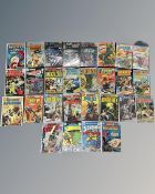 A group of vintage DC comics including Star Trek, Star Spangled War, Jonah Hex,