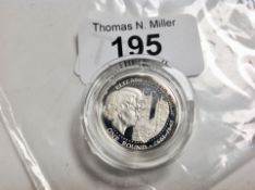 A silver £1 coin 1997 Bailiwick of Guernsey