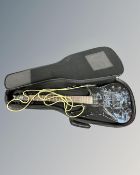 A Dean Vendetta electric guitar in soft carry case