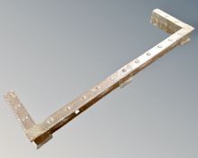 An Arts and Crafts copper fire curb.