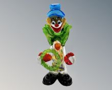 A Murano glass clown