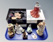 A tray of boxed Royal Doulton character jug,