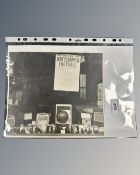 Manchester United interest : An autographed monochrome photograph,