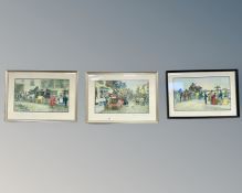 After Ludovici : 'David Copperfield on his way to school', colour print, 50cm by 30cm,