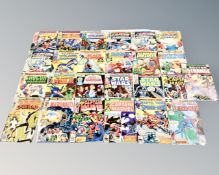 Fifty 1970's and later Marvel comics to include Iron Man, Spider-Woman, Conan the Barbarian,