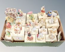 A box of Cherished Teddies ornaments,