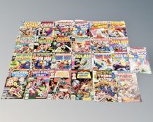 Fifty 1970's and later Marvel comics to include Iron Man, War of the Worlds,