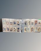 An album of cigarette cards : Wills - Gardening Hints, Wills - Butterflies, Wills - Speed,