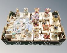 A box of Cherished Teddies ornaments, boxed,