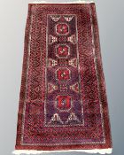 A Balouch rug, Afghanistan, 175cm by 90cm.