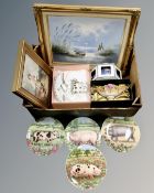 Philip Sandee : Rowing boat on a beach, oil on canvas,