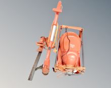 A Flymo hover vac 280 with lead together with further Flymo hedge trimmer and strimmer