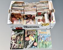 A box containing a large quantity of Commando books, The Last Stand books, Cold Steel,