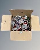 A box containing a large quantity of costume jewellery.