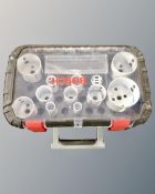 A new Bosch hole saw kit.