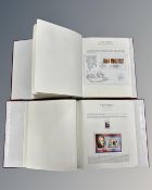 Three stamp albums containing a total of 123 First Day Covers.