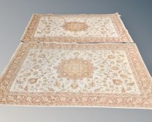 Two Laura Ashley rugs, 201cm by 135cm.