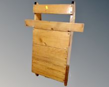A vintage pine sledge.