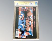Marvel Comics : Ultimate Six #2, CGC Signature Series, slabbed and graded 9.
