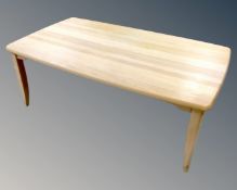 A Scandinavian low rectangular coffee table,