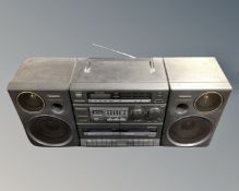 A Panasonic ghetto blaster.