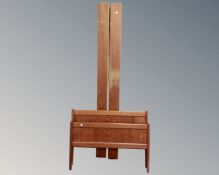 A Scandinavian teak 3' bed frame