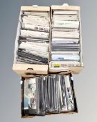 Stamps : Three boxes containing a large quantity of First Day Covers.