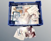 A tray of nostalgia postcards.