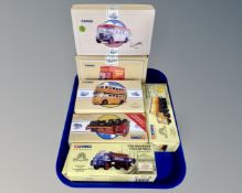 Six Corgi die cast vehicles : Newcastle & Scottish brewery vehicle,
