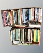 Two boxes of books relating to railways.