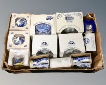 A box of Ringtons Millennium castles jar, Caddy,