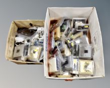 Two boxes containing USB and aerial socket covers.