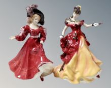 Two Royal Doulton figures,