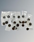 Georgian and Victorian farthings 1735, 2799 (2), 1821, 1834, 135, 1837 (2), 1838 (2), 1840, 1847,