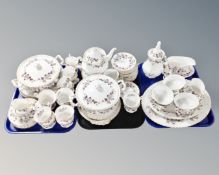 An extensive Royal Albert Lorraine bone china tea, dinner and coffee service.