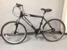 A Backlash Stealth Alloy T6 hardtail front suspension mountain bike