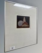 A continental colour print, abrastct study,