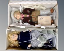 A House of Berkley collector's doll with certificate together with a further collector's doll