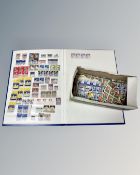 An album and further box of loose stamps