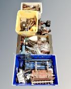 Four boxes of assorted power tools,