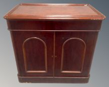 A Victorian mahogany double-sided dumb waiter