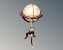 A Royal Geographical Society globe issued by the Franklin Mint,